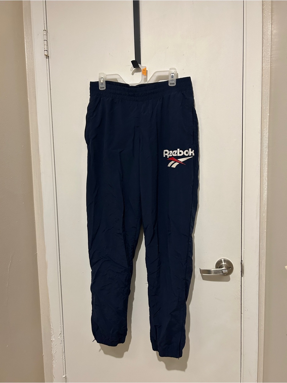 Navy blue Reebok track pants